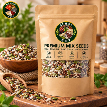 Sehat Box Premium Mix Seeds – Chia, Pumpkin, Sunflower, Flax & Sesame Seeds