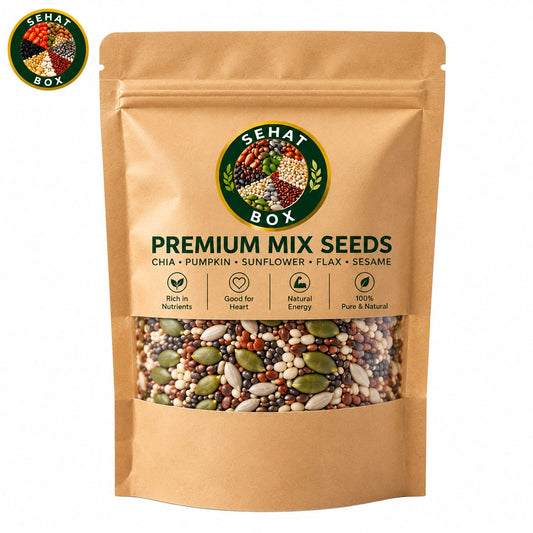 Sehat Box Premium Mix Seeds – Chia, Pumpkin, Sunflower, Flax & Sesame Seeds