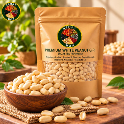 Sehat Box Premium White Peanut Giri – Roasted & Blanched Peanuts