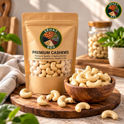 Sehat Box Premium Cashews – Kaju | Fresh & Quality Cashew Kernels